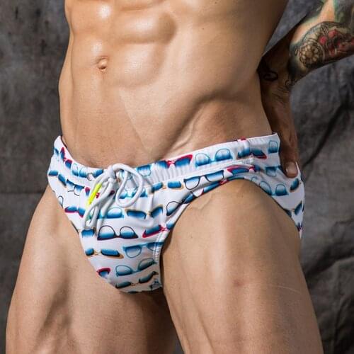 2021 Sexy Pouch Pad Push Up Swimwear Men Swimming Briefs Man Swimsuits Bikini Male Swim Trunks for Beach Surf Bathing Suit Wear