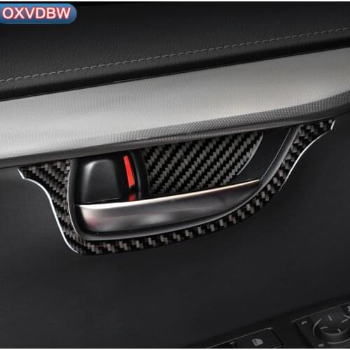 Carbon Fiber Car Interior Door Handle Cover Trim Door Bowl Decals and sticker For LEXUS NX 300H 200T accessories Car Styling