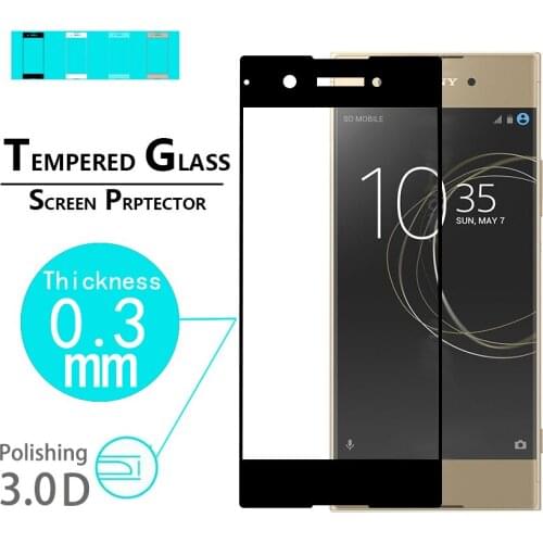New Arc edge glass film For Sony Xperia XA1 ultra 3D Curved Edge glass film for Sony XA1 ultra Full coverage Tempered Glass film