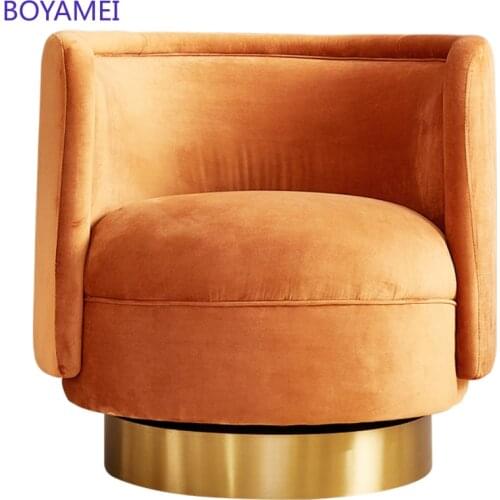 Single chair light luxury rotatable single round sofa chair tiger chair single chair living room sofa
