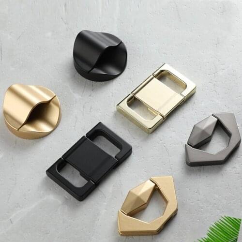 Modern Hidden Tatami Cabinet Door Handle Wardrobe Kitchen Cabinet Pulls Desk Drawer Knobs Decor Furniture Handle Hardware