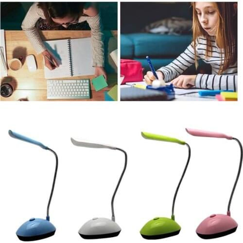 Lamp LED Lamp Table Desk Lamp Reading Lamp Foldable Dimmable AAA Battery Powered Table Light 4 LED Portable Lamp Book Light