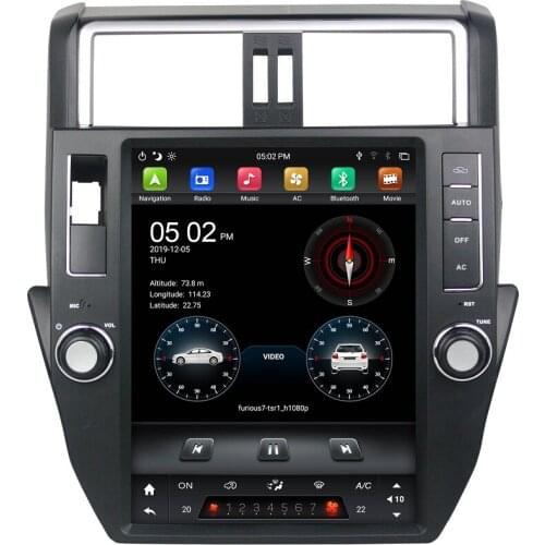 DSP Tesla Vertical screen PX6 12.1" Android 9.0 Car DVD Player for Toyota Prado 150 LC150 2010-2013 DSP Radio GPS Bluetooth WIFI