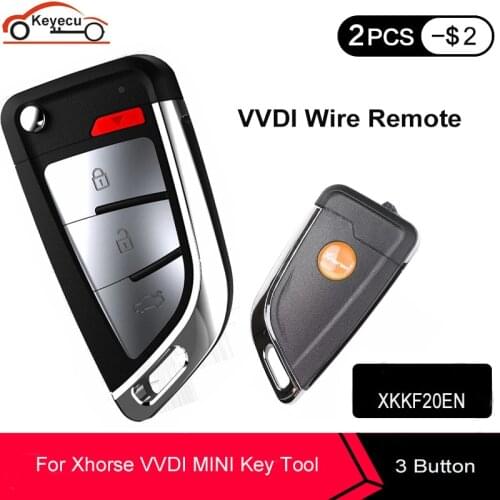 KEYECU XHORSE Universal Proximity Smart Remote Key XKKF20EN 3+1 Buttons for Wire Universal For VVDI Key Tool English Version