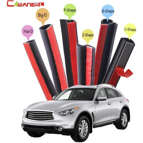 Cawanerl Car Styling Sealing Seal Strip Kit Rubber Weatherstrip Seal Edge Trim Noise Control For Infiniti QX QX60 QX70 QX80