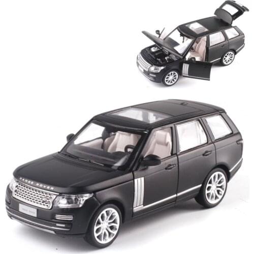 High quality 1:34 Range Rover off-road alloy model,collection of die-cast sound and light pull back model car,free shipping