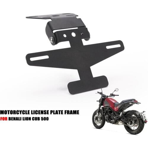 Motorcycle Rear License Registration Plate Tail Frame Holder Bracket for Benelli 502C