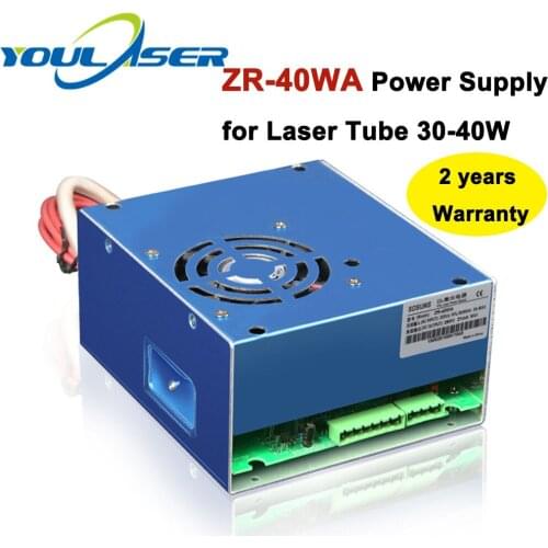 ZR-40WA Co2 Laser Power Supply 40w for Co2 Laser Engraving and Cutting Machine