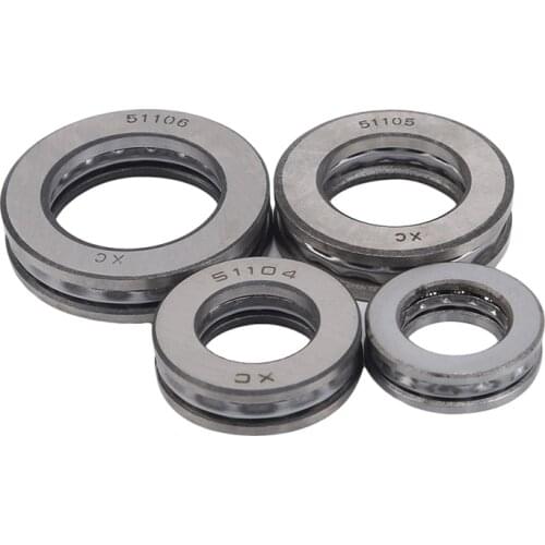 1Pcs 51103 51104 51105 51106 Plane Thrust Needle Roller Ball Bearing Miniature High Precision Metal Axial Flat Bearings Set