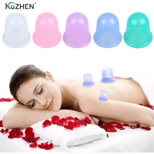 1pc Massage Cup Family Body Massage Helper Anti Cellulite Vacuum Silicone Cupping Cups Health Care 5.8*5.5cm