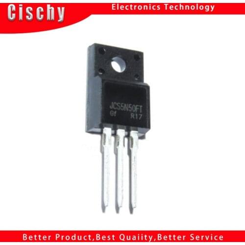 10pcs/lot JCS5N50FT JCS5N50 TO-220F 500V 5A In Stock