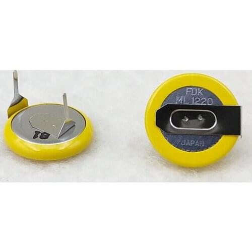 2PCS ML1220 3V rechargeable button battery laptop computer motherboard battery ML1220-T6 feet