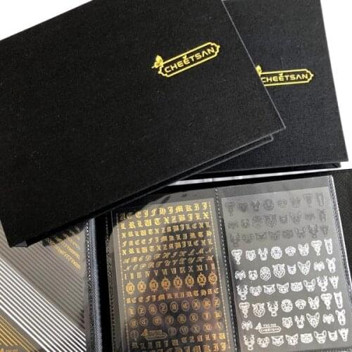 30 pages 120 slots 3D Nail Sticker Water Decal Collectio Albums Storage Holder Nail Sticker Holder Nail Art Tools Showing Book