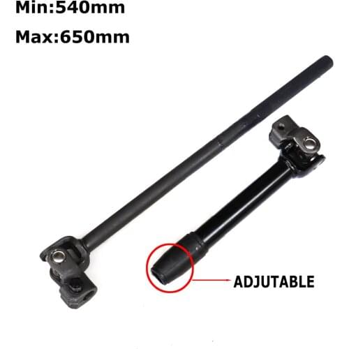 30T 540mm-650mm Adjustable Steering Knuckle Go Kart U joints Shaft Rod For 200CC 250CC Vehicle Buggy UTV QUAD ATV Parts