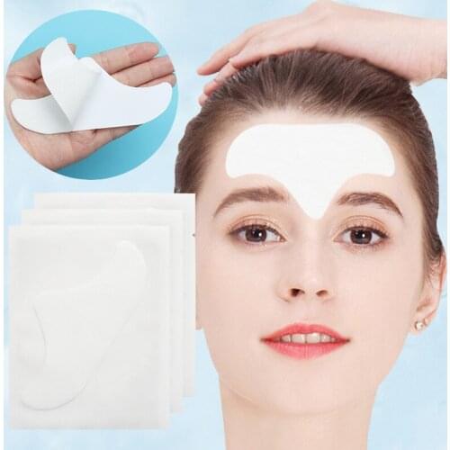 5pcs Anti-Wrinkle Forehead Pad Patches Reusable Moisturizing Stickers Anti-Aging Wrinkles Smoothing Locking Moisture Moisture