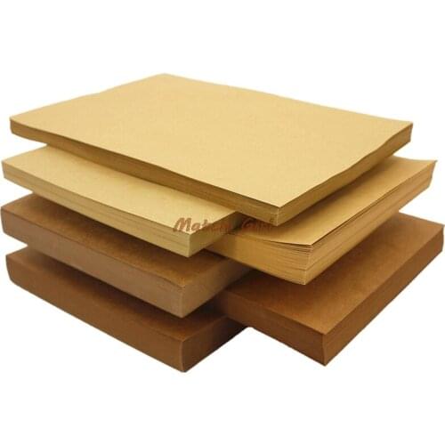 A4 size 21*29.7cm Kraft paper 250gsm card paper, DIY box gift packing 80gsm-500gsm