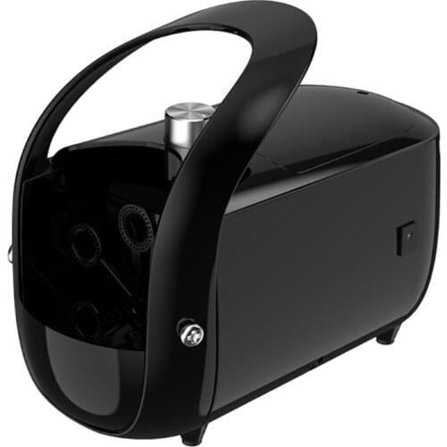 Automatic Bubble Machine Portable Bubble Toy Black Bubble Blowing Product Interactive Play Set for Wedding Outdoor Play