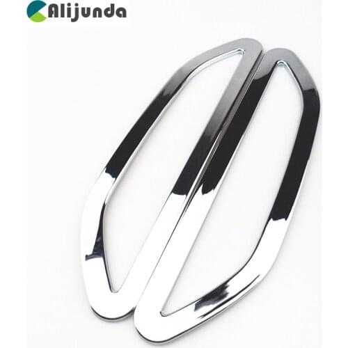 Car rear fog lights tag tail fog lamps frame Chrome decoration for KIA Rio K2 Sedan