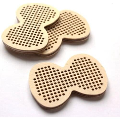 Free shipping stitch in wood DIY Cross stitch blanks set of 50 piece