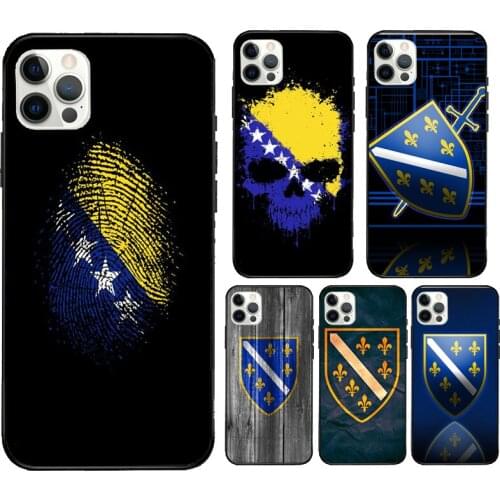 Bosnia and Herzegovina Flag Case For iPhone 12 Pro Max 11 Pro Max X XR XS MAX SE 2020 6S 7 8 Plus 12 Mini Back Cover