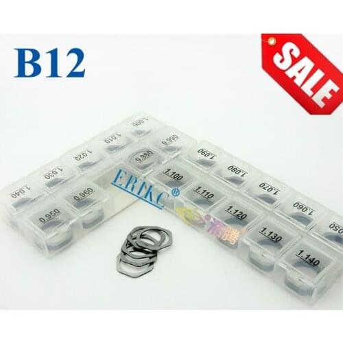 ERIKC Gakets B12 CR size: 0.95mm--1.14mm 100pcs Injector Adjustment Shims Injection Lift Washer for 0445120 series injectors