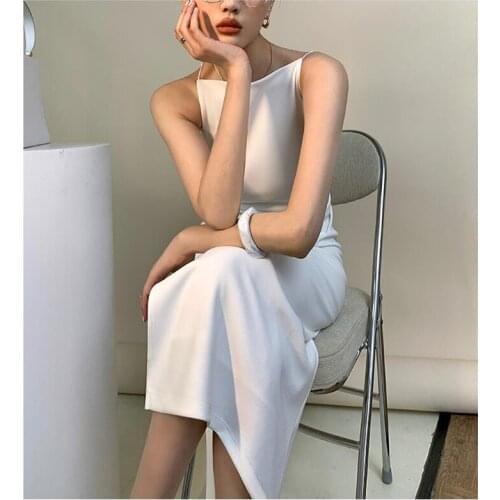 Fuyubetter Solid Summer Dresses