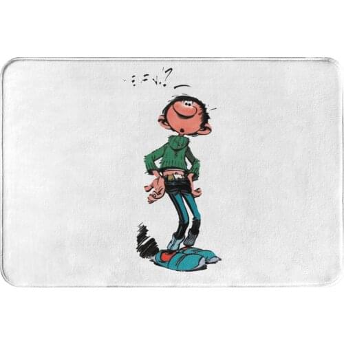 Gaston Lagaffe Comics Bedroom Mat Cool Doormat Kitchen Carpet Balcony Rug Home Decor
