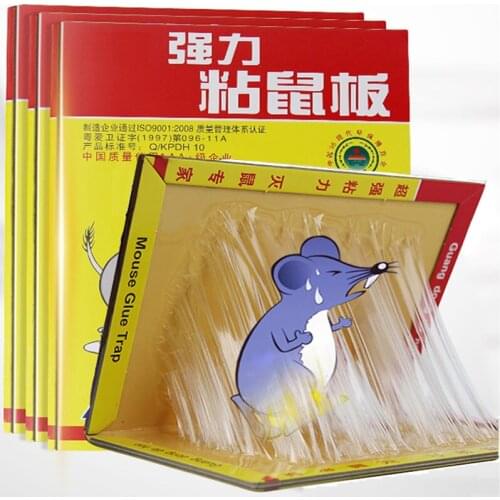 Mice Board Sticky Mouse Glue Traps High Effective Rodent Rat Snake Roach Bugs Catcher Pest Control Reusable Foldable Non-toxic