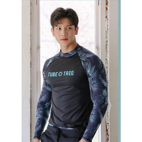 2 piece set Mens Womens Rash Guard UV Sun Protection Long Sleeve Slim Fit Rash Guards Surf Swim Beach Shirt Trunks Suits