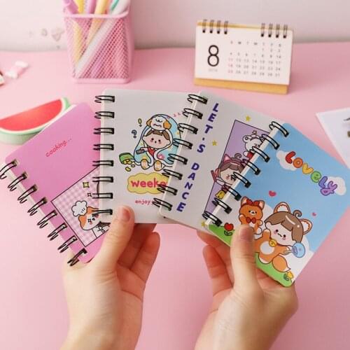 Mini Coil Notebook Notepad School Diary Notebooks For Students Journal Book Planners Office School Supplies Kawaii Stationery
