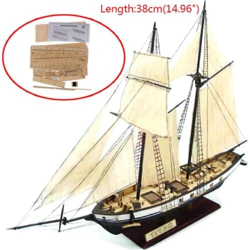 1:130 Sailing DIY Ship Assembly Model Classical Wooden Boat Decoration Wood