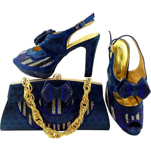 Fashion African Shoes and Matching Bags Italian Shoes and Bags Set Nigerian Shoes and Matching Bags High Quality for Women