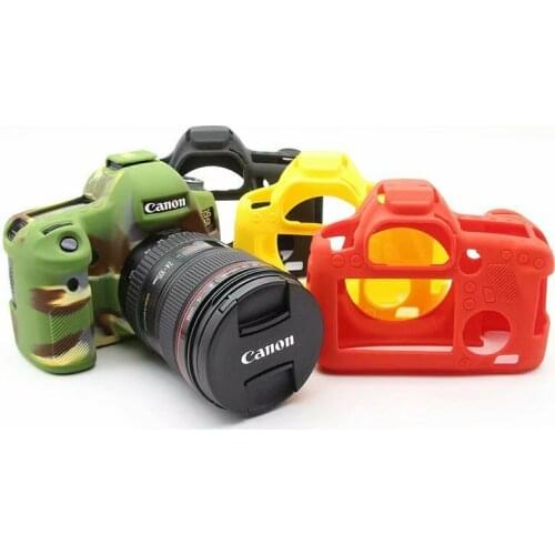 Soft Silicone Skin DSLR Rubber Camera Bag Body Case For Camera Canon 6D Protective Cover Shell