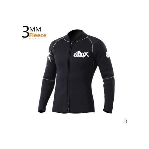 Men Women 3MM Neoprene Scuba Warm WetSuit Jacket High Elasticity Stitching Spearfishing Diving Equipment Jellyfish Swimming Coat