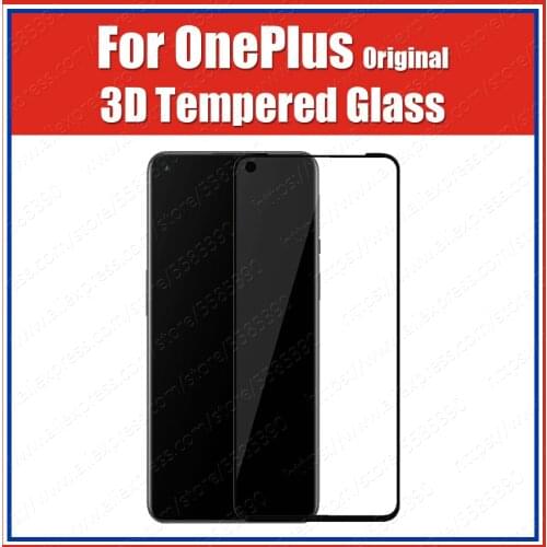 3D Arc Edge AF Oil Official Original OnePlus 9 Screen Protector Tempered Glass Black Glue Version