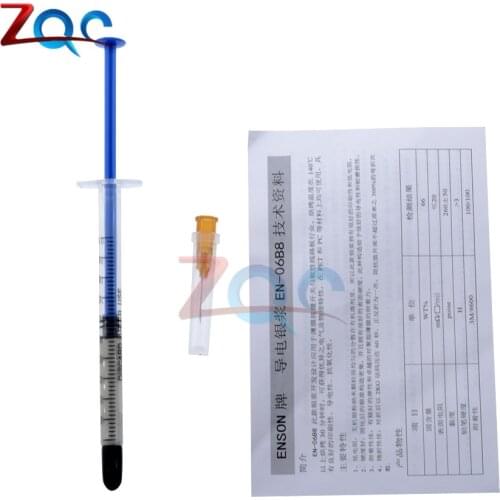 0.5ML Silver Conductive Adhesive Glue Wire Electrically Conduction Paste Electrical Paint for PCB Board DIY