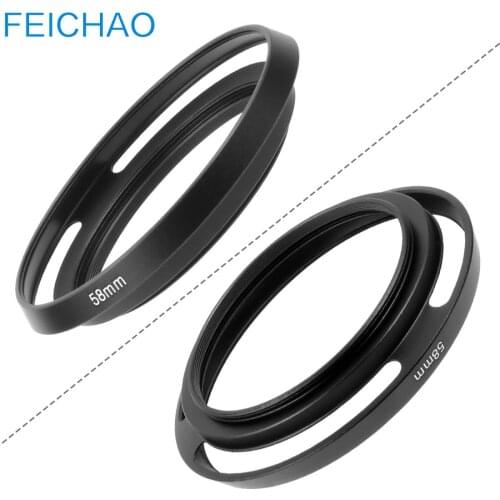 Wide Angle Lens Hood No Dark Angle Hollow for Leica 37 40.5 49 52 55 58 67mm for Canon Sony DSLR Camera Screw Vented Protector