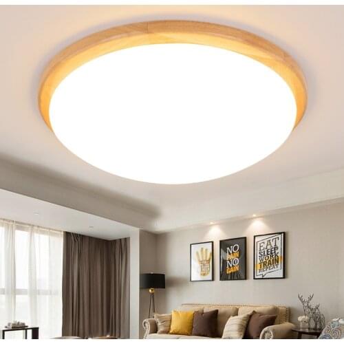 Nordic Log Ceiling Lamp Bedroom Led Lamp Round Modern Minimalist Hotel Interior Corridor Balcony Living Room Decoration Light