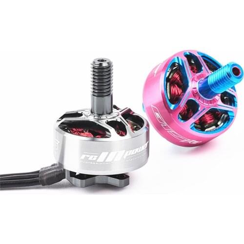 RCINPower GTS V2 1506 4300KV 4-6S Brushless Motor Titanium and Pink for RC Drone FPV Racing Models Spare Part Accessories