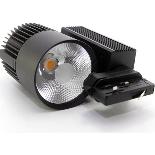 4 Wires 3 Phase 35W COB LED Track Light AC85V-265V Track Rail LED Spot Light Clothing Store Lights Industrial lighting Wall lamp