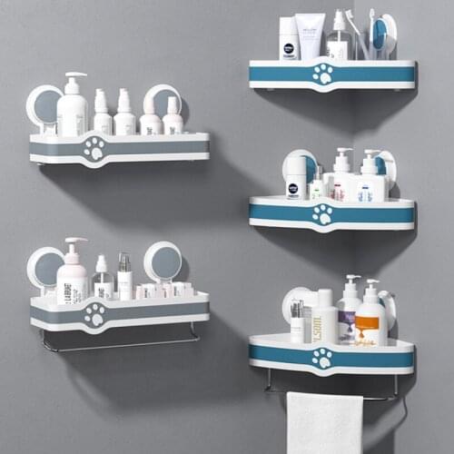 Triangle Storage Rack with Rod Free Punch Kitchen Living Room Snacks Bathroom Supplies Storage Utensils Storage Accessories