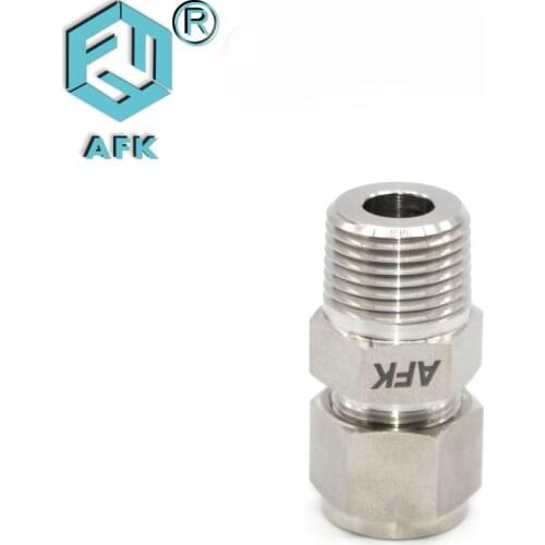 1/4"tube to 1/4" male NPT and 1/4" tube to 1/8"male NPT Sstainless Steel Pipe and Fitting Tube Connector