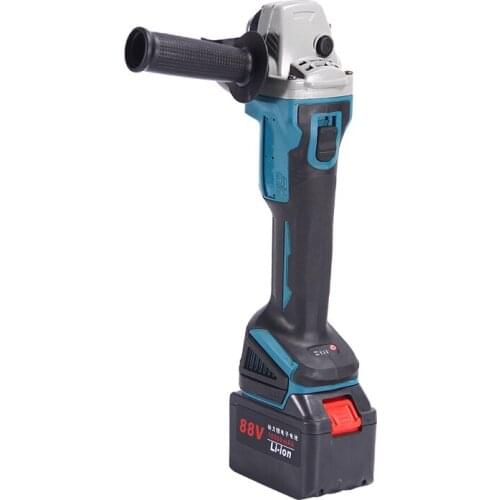 High Quality China Metal Two Battery Brushless Electric Blue Angle Grinder