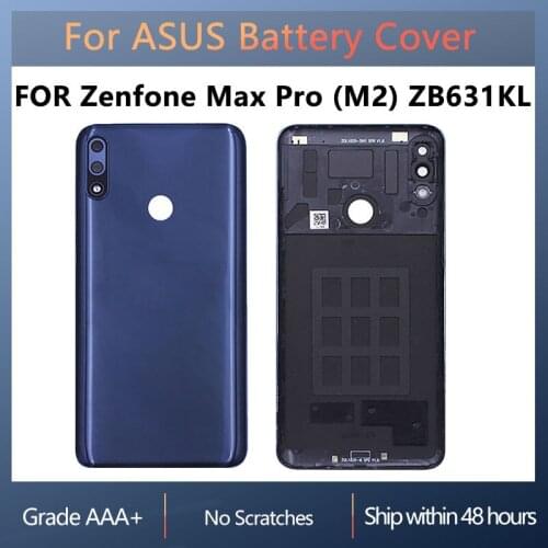Back cover for Asus Zenfone Max Pro M2 ZB631KL X01BDA Zenfone Max Pro M2 rear battery cover AAA quality shell