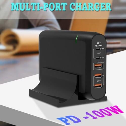 Charger 110W GaN SiC USB C Quick Charge 4.0 3.0 QC 100W Type C PD 65W Fast USB Hub For Macbook Pro iPad iPhone 8 Samsung Xiaomi