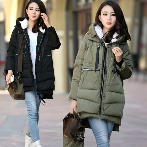 Winter coat Military Hooded Fashion Thicken Down Woman Coat Pregnant Women Pregnancy Coats Outerwear Jackets Plus 5XL Maternity