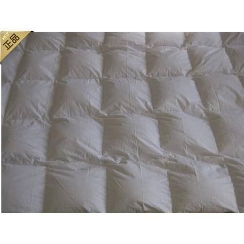 Winter quilt comfortble & 80s cotton satin fabric & 95% big duck down quilt white & one piece