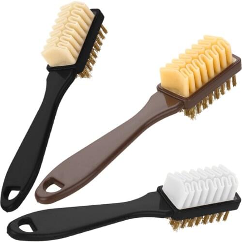 2-Sided Rubber Cleaning Brushes Eraser Set Suede Nubuck Shoes Boot Cleaners Random Colors Accessories