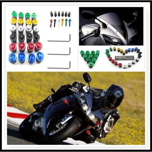 10PCS red Motorcycle Screw Windscreen Windshield Bolt Screws for SUZUKI 650 S DR250R DJEBEL 250XC KTM Duke 1290 SupeR