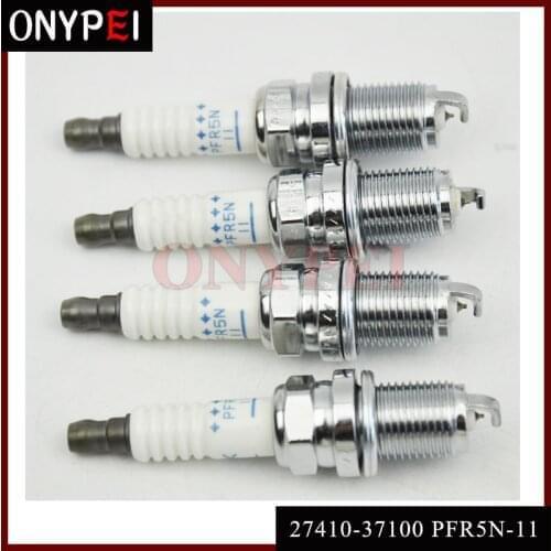 4-6PCS 27410-37100 PFR5N-11 Spark Plug For Hyundai Elantra Santa Fe Tucson Kia Optima PFR5N11 5838 18817 11051 18817-11051